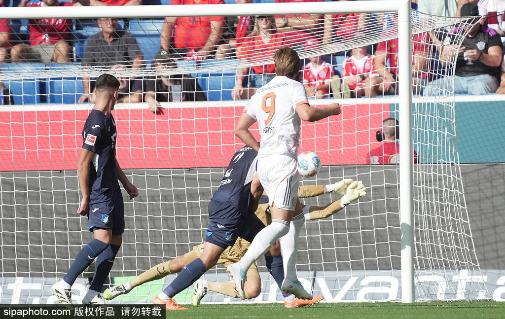 德甲-凯恩戴帽格纳布里破门 拜仁4-1霍芬海姆豪取4连胜